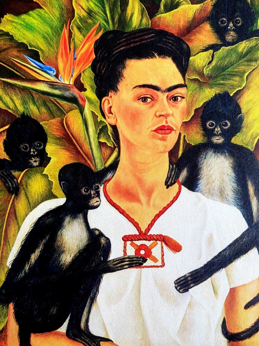 Limited Numbered Lithograph Frida Kahlo Pencil Signed - 3