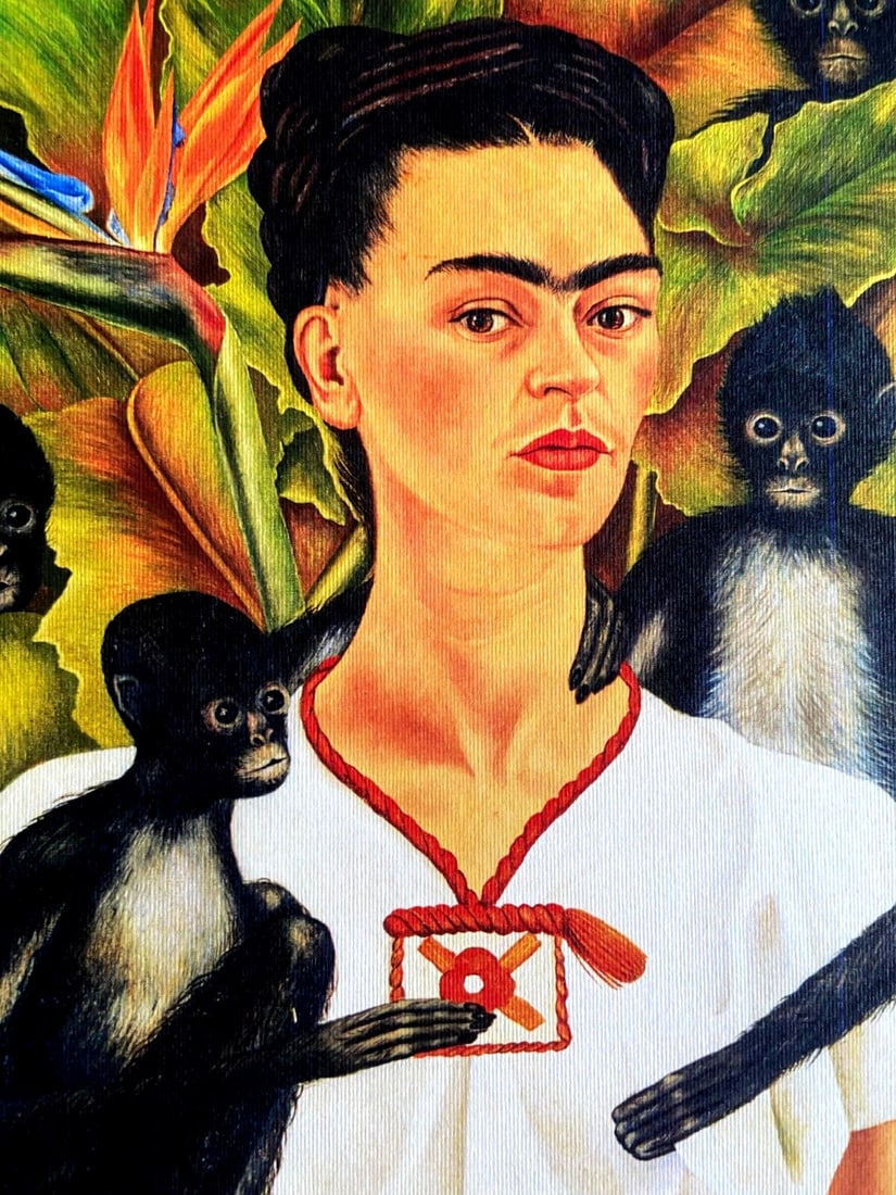 Limited Numbered Lithograph Frida Kahlo Pencil Signed - 4