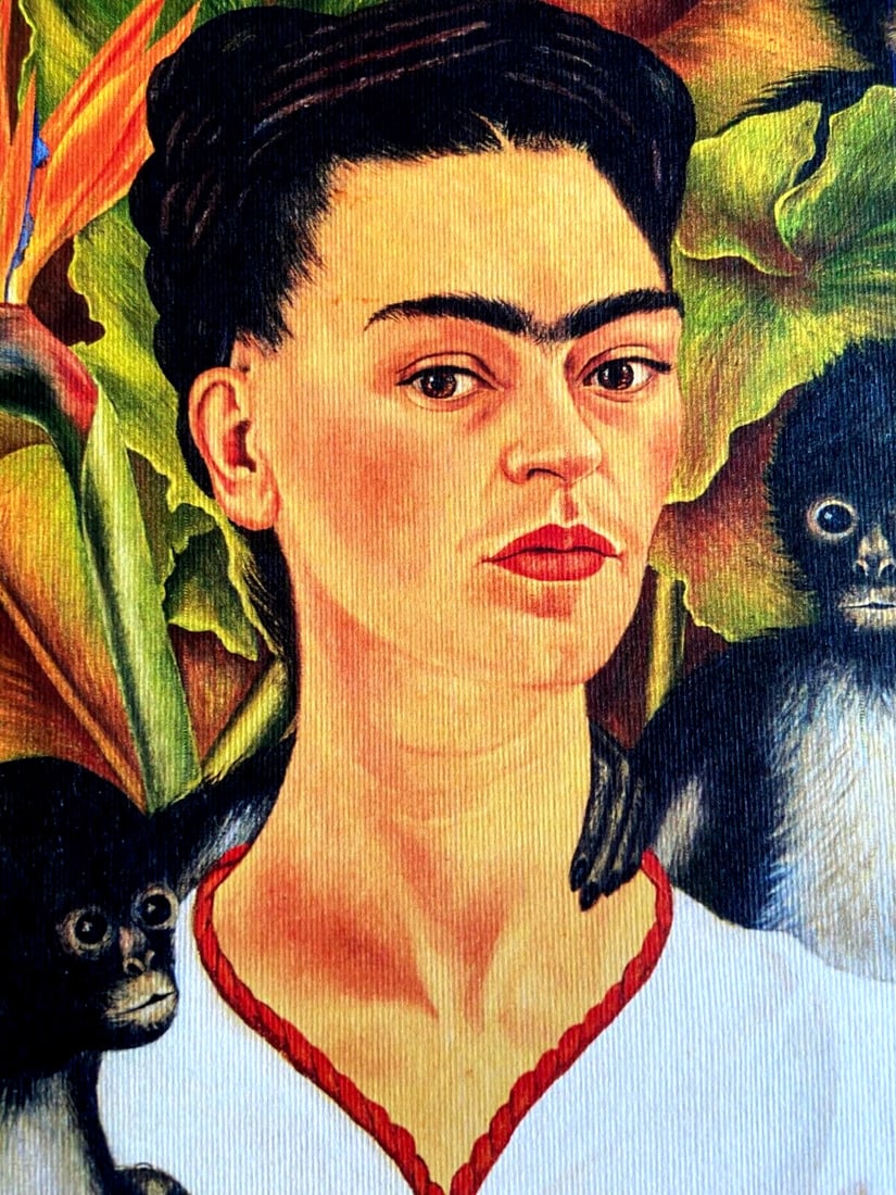 Limited Numbered Lithograph Frida Kahlo Pencil Signed - 5