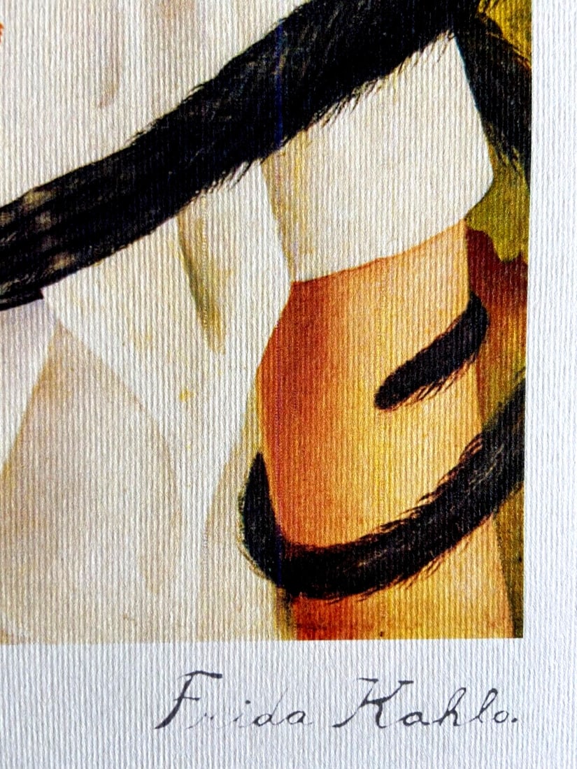 Limited Numbered Lithograph Frida Kahlo Pencil Signed - 7