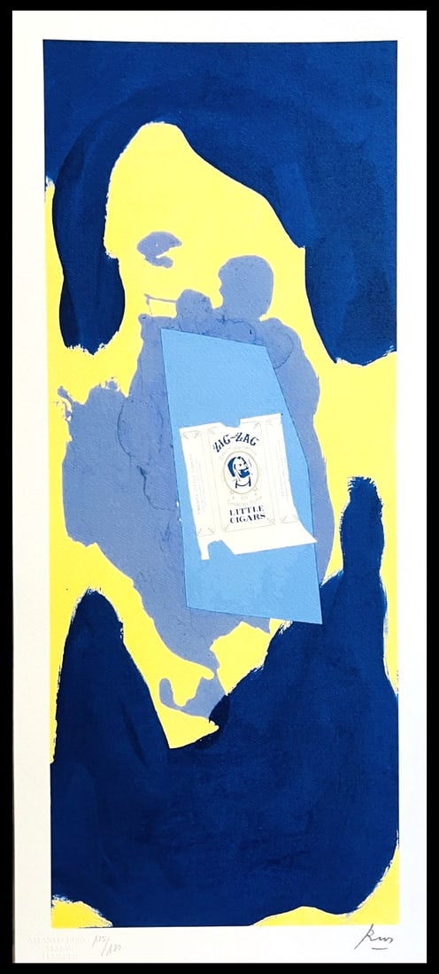 Lithograph by Robert Motherwell COA Signed Limited Ed Numbered Pencil (1 of 12)