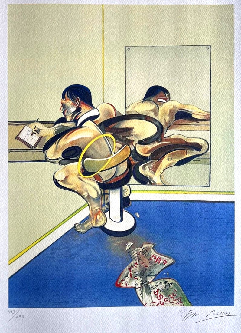 Francis Bacon Lithograph Signed COA Numbered Limited 275ex (1 of 13)
