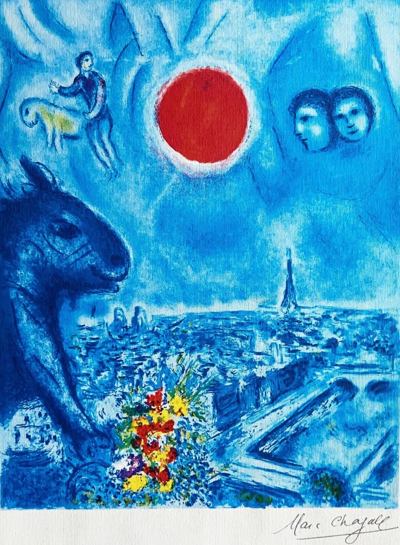 Marc Chagall Lithograph Numbered COA Published - Sorlier (1 of 6)