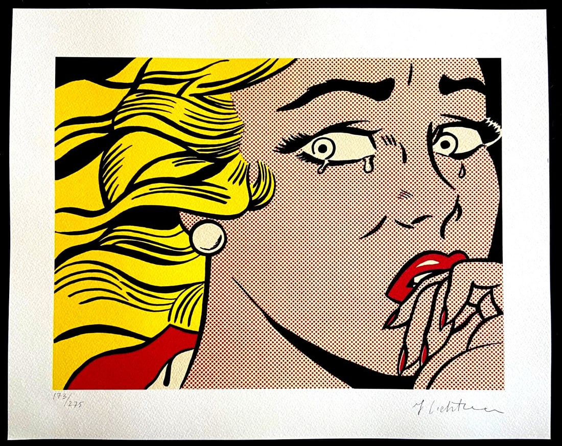 Roy Lichtenstein Lithograph Signed Numbered COA Limited - 2