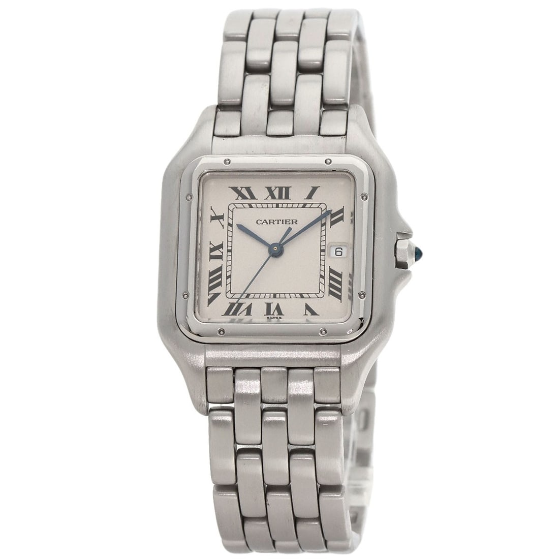 CARTIER PANTHERE LM Stainless Steel Watches W25032F5: CARTIER PANTHERE LM Stainless Steel Watches W25032F5 Cartier Panthere LM wristwatch made from stainless steel, with an analog display, quartz movement, and a 6.5 inch wrist size. Item Specifics: