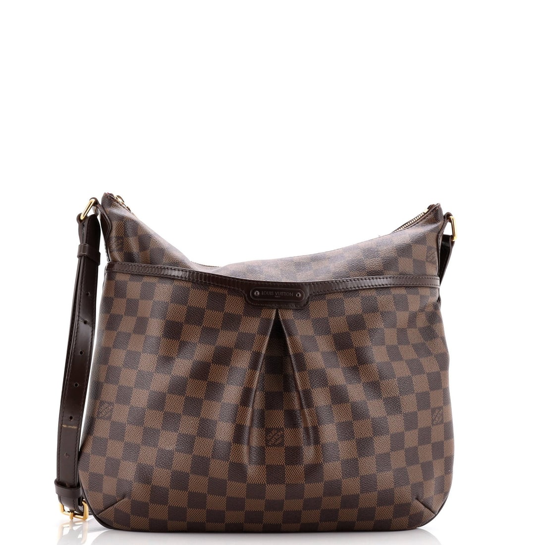 Louis Vuitton Damier PM Bloomsbury Handbag: Louis Vuitton Damier PM Bloomsbury Handbag Louis Vuitton Damier PM Bloomsbury Handbag made from coated canvas and leather in brown, with measurements of 11 inches height and 14 inches width, in very