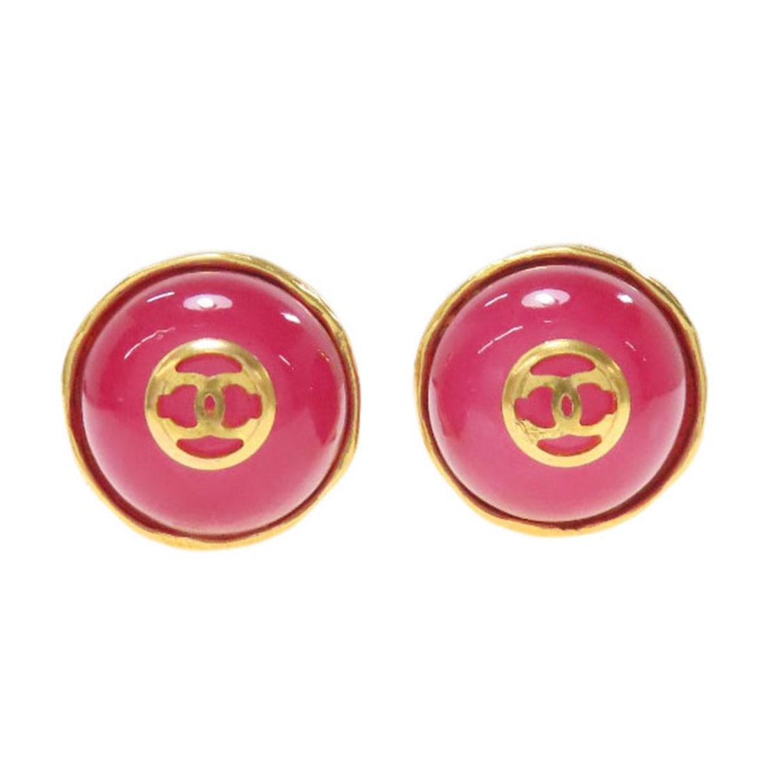 CHANEL Gripoa COCO Mark Gold Plated Earring (1 of 7)