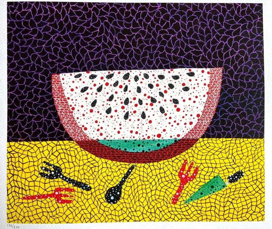 Yayoi Kusama Lithograph Mori Art Museum Hand Numbered COA 200 (1 of 8)