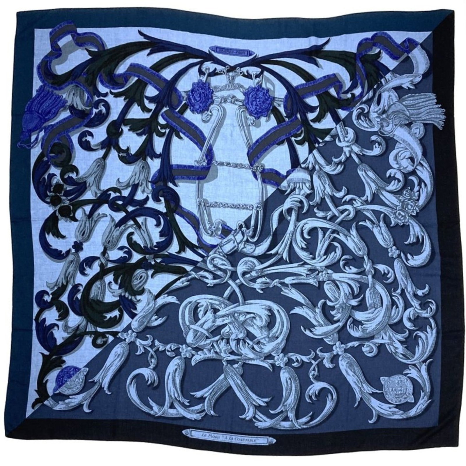 Hermes Scarf 70% Cashmere, 30% Silk (1 of 8)