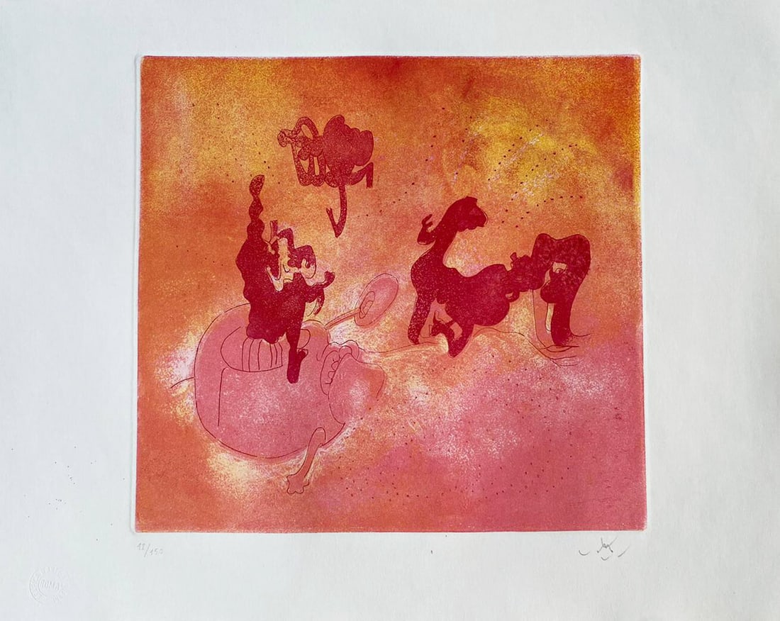 Roberto Sebastian Matta Engraving Hand Signed Numbered Pencil (1 of 7)