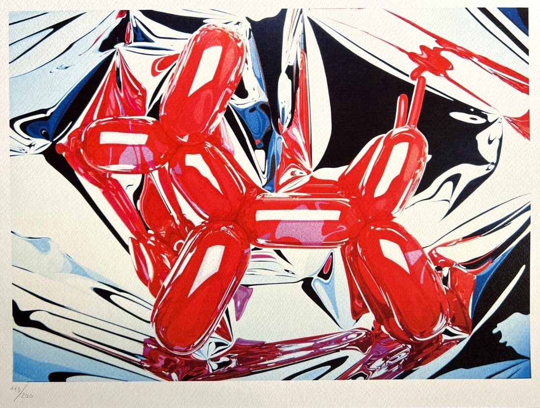 Jeff Koons Limited Edition Lithograph Mori Museum COA 200ex (1 of 9)