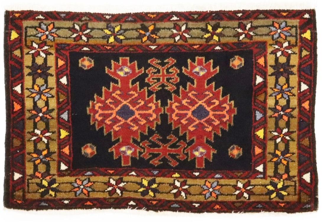 ft Handmade Geometric Vintage Tribal Oriental Rug Small Home Decor Carpet 2X3: ft Handmade Geometric Vintage Tribal Oriental Rug Small Home Decor Carpet 2X3 This Handmade Geometric Vintage Tribal Oriental Rug measures 2'2" x 3'3", is made from wool, and features a hand-knotted
