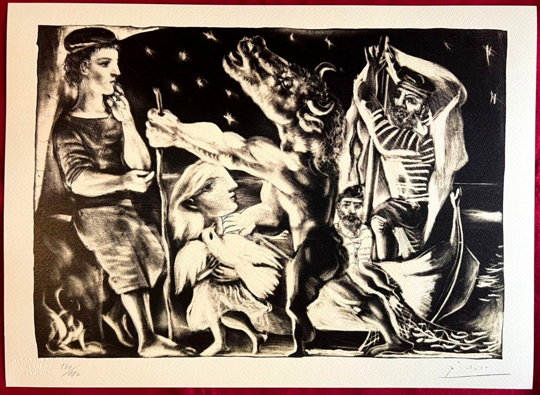 Pablo Picasso Lithograph Signed COA Numbered by Hand (1 of 16)