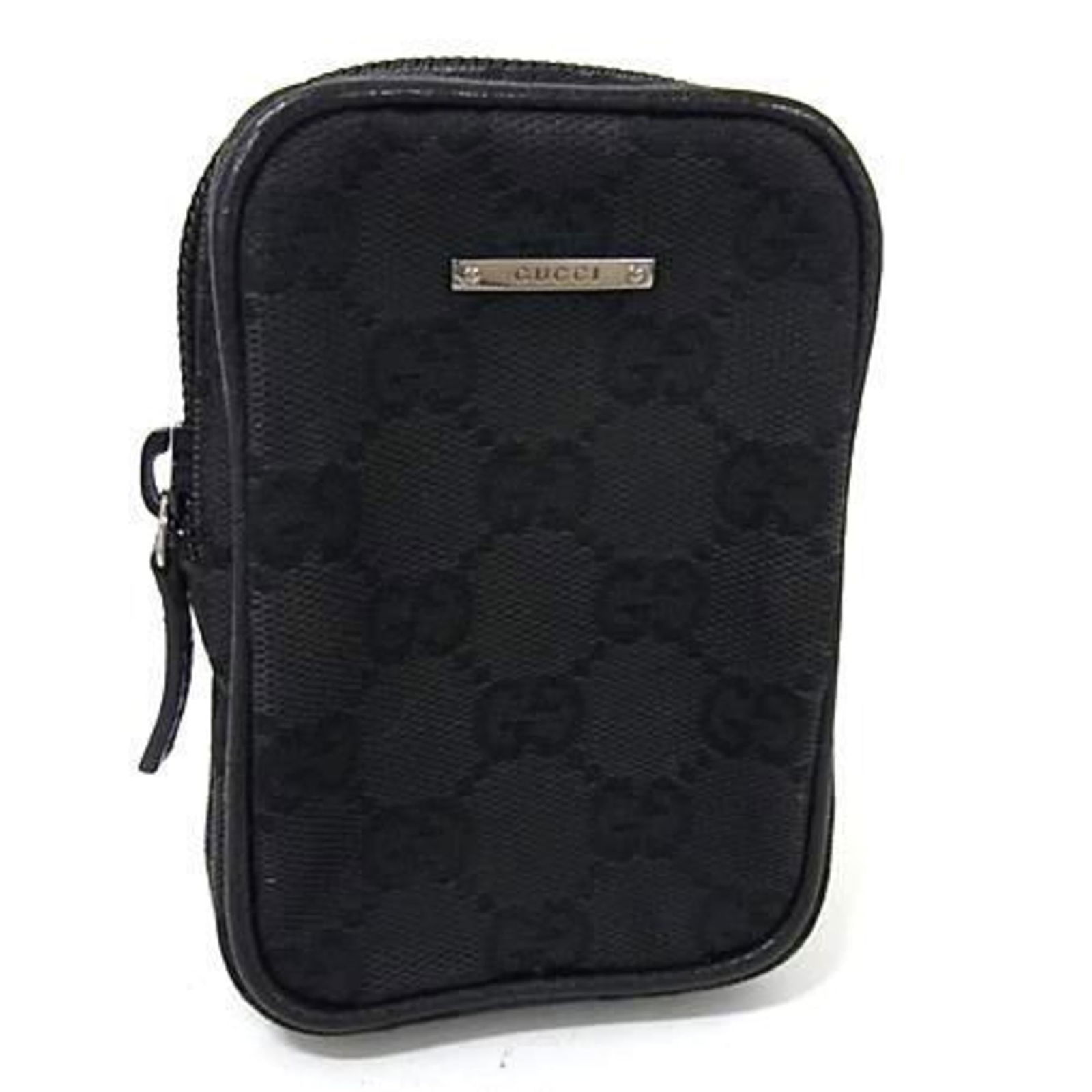 Gucci Canvas and Leather Pouch (1 of 4)