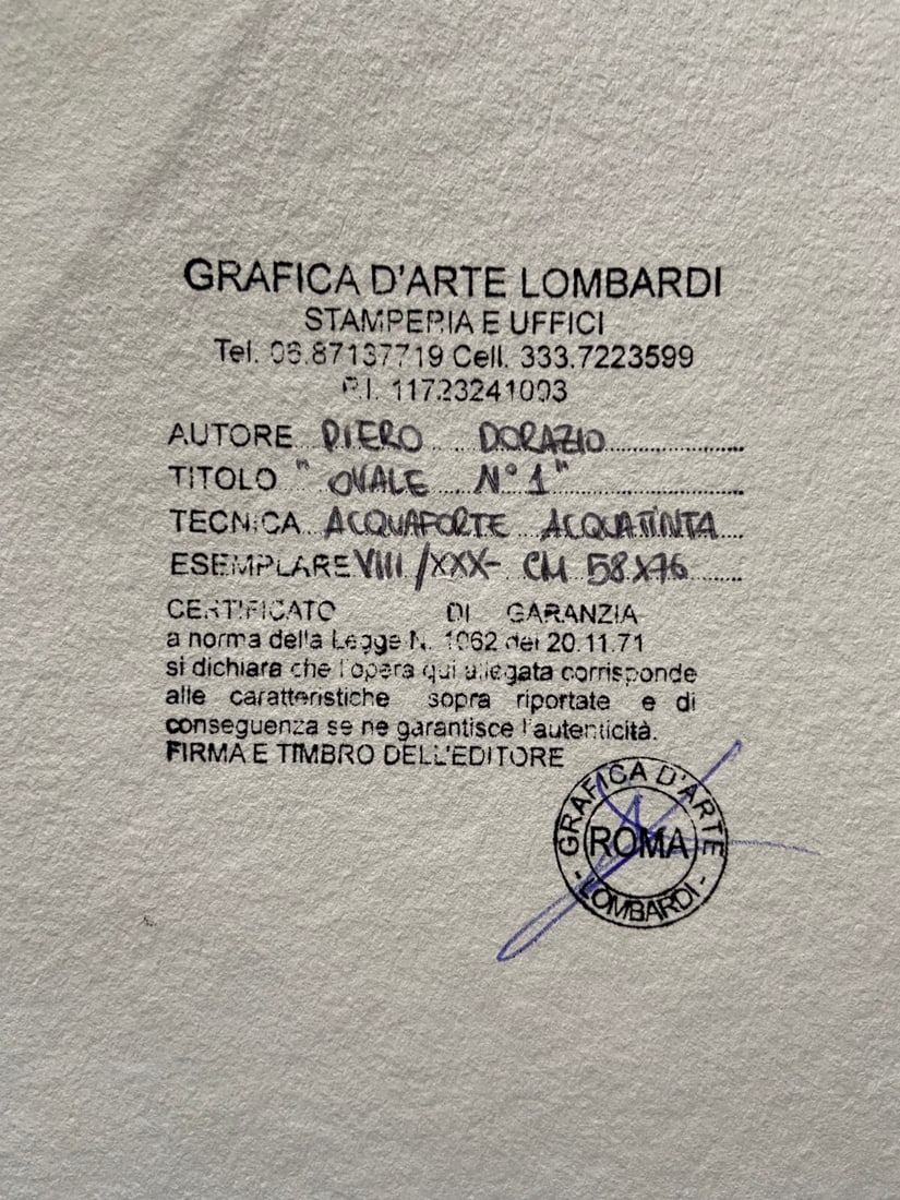 Piero Dorazio Etching Hand-Signed and Numbered - 9