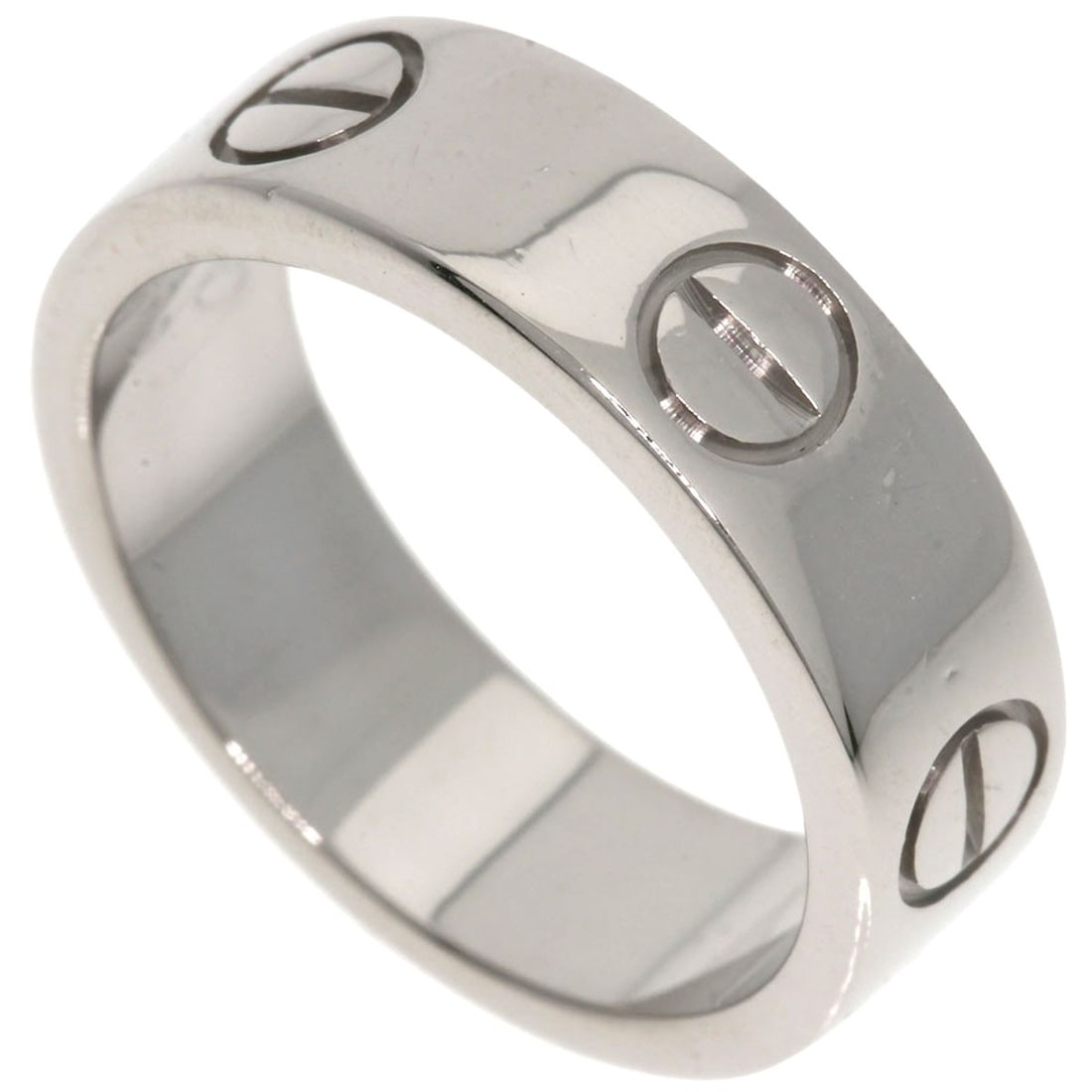 CARTIER Love Ring #50 K18 White Gold (1 of 8)