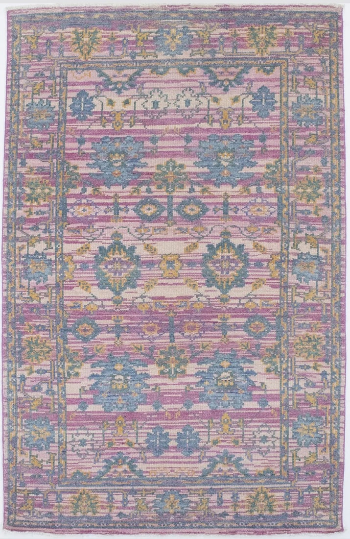 Vintage-Inspired Chobi Rug 5X8 ft Muted Colors Wool Oriental Carpet Home Decor (1 of 14)