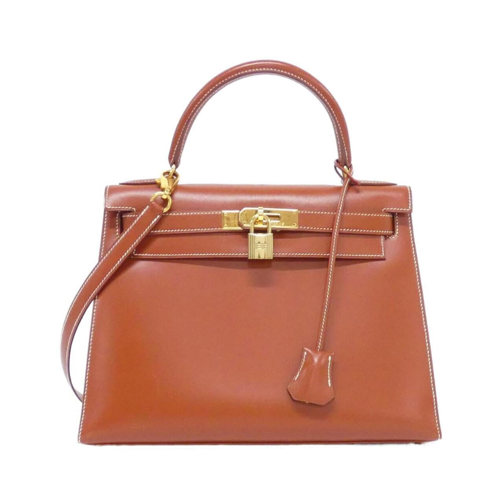 Hermes Box Calf Leather Handbag (1 of 10)