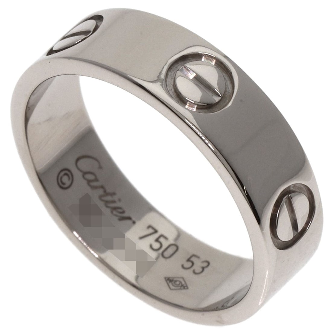 CARTIER Love Ring #53 K18 White Gold (1 of 6)