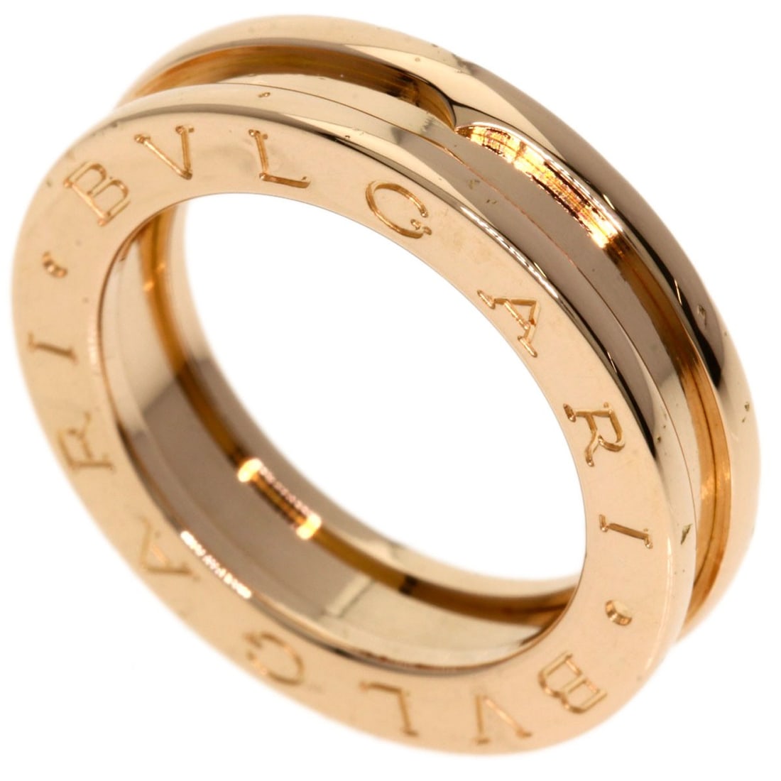 B.zero1 XS Ring K18 Pink Gold #47 BVLGARI: B.zero1 XS Ring K18 Pink Gold #47 BVLGARI BVLGARI B.zero1 XS ring made of K18 pink gold, size 4.25 (US), featuring no main stone, and purposed in Italy. Item Specifics: Brand: BVLGARI Style: Ring Mate
