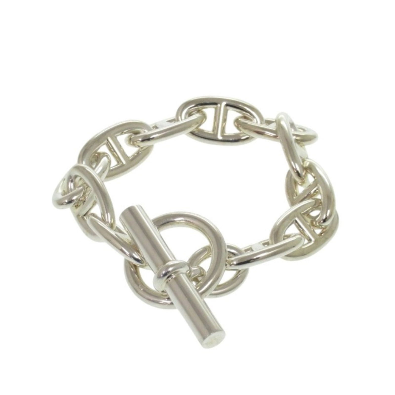 Hermes Silver 925 Charm Bracelet: Hermes Silver 925 Charm Bracelet Hermes charm bracelet made of 925 silver, 18.5cm long, in like new condition with hardly any traces of usage. Item Specifics: Brand: Hermes Type: Charm Bracelet Gender