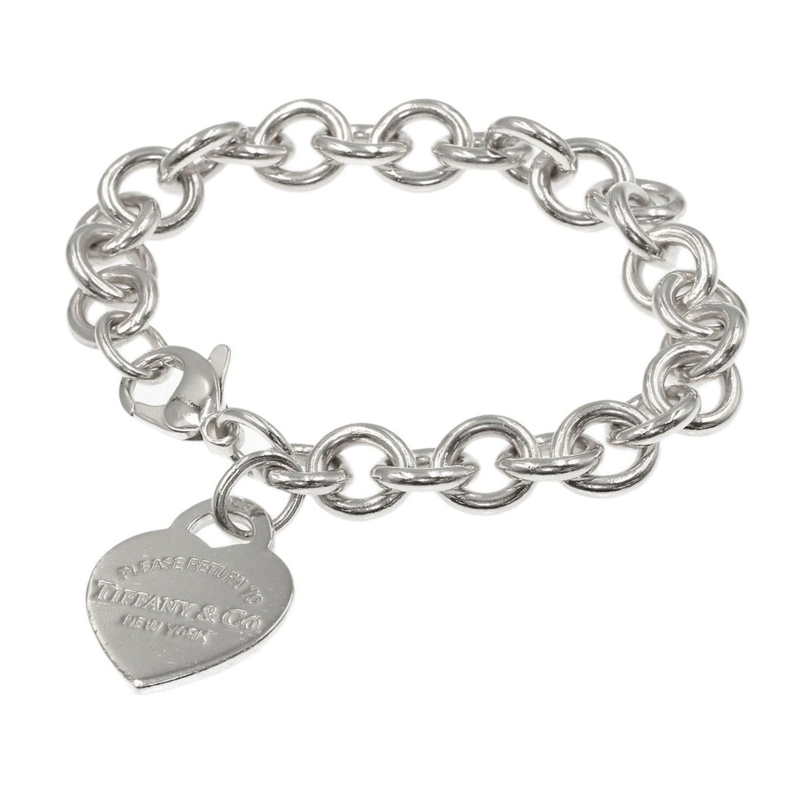 Silver Tiffany Charm Bracelet: Silver Tiffany Charm Bracelet Tiffany silver charm bracelet for women, 17cm (6.69'') long, in used (like new) condition. Item Specifics: Brand: Tiffany Type: Charm Bracelet Gender: Women Material: Sil