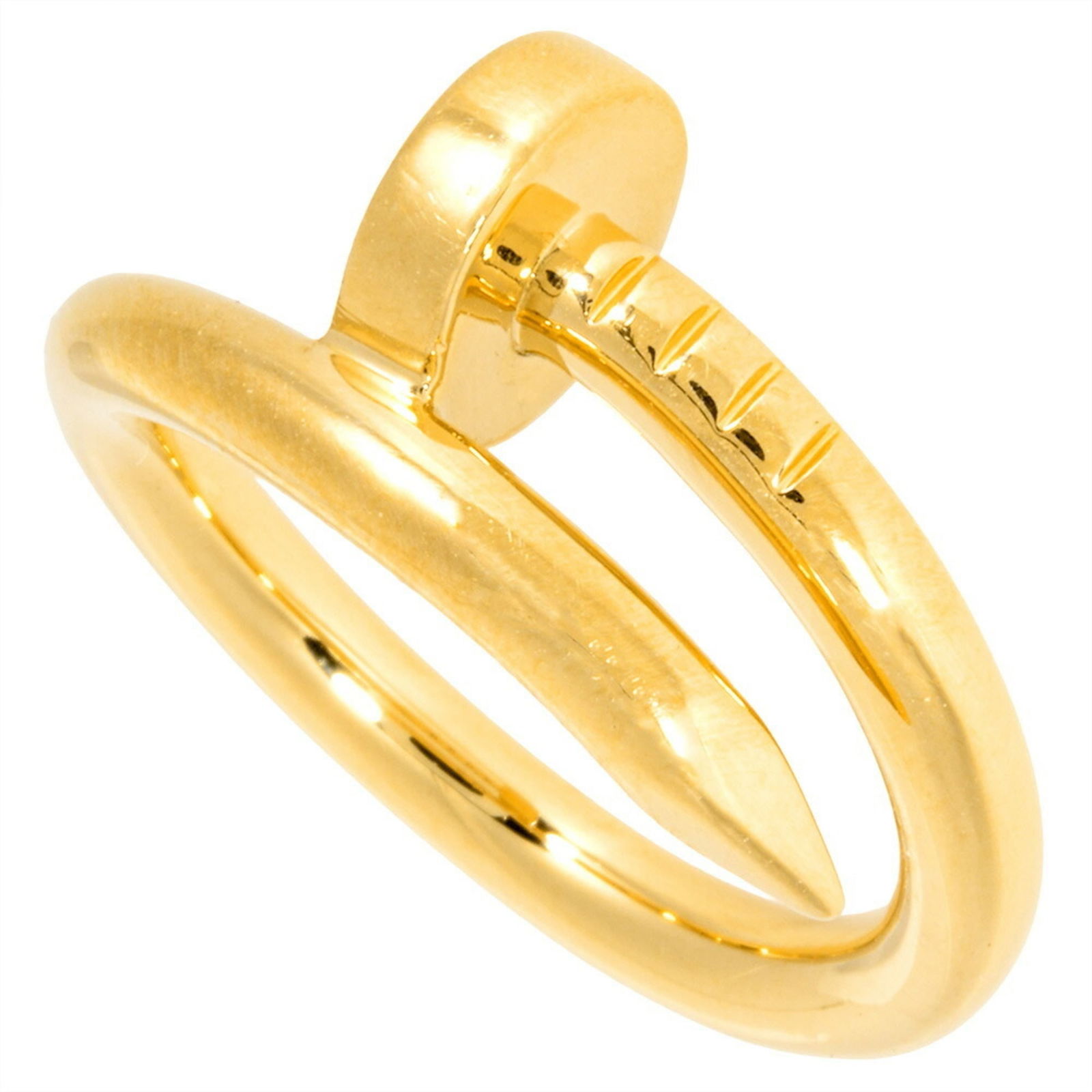 Cartier 18K Yellow Gold Band Ring (1 of 8)