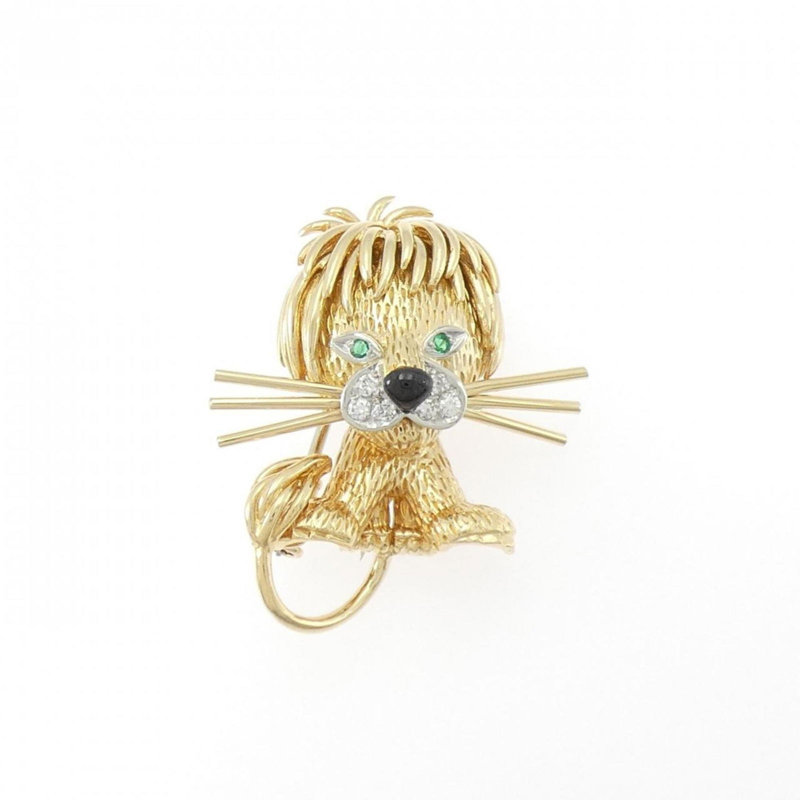 Van Cleef & Arpels Brooch Enamel, 18K White Gold, 18K Yellow Gold: Van Cleef & Arpels Brooch Enamel, 18K White Gold, 18K Yellow Gold Brooch by Van Cleef & Arpels, made of enamel and 18K white and yellow gold, featuring color stones and diamonds, in like new condition