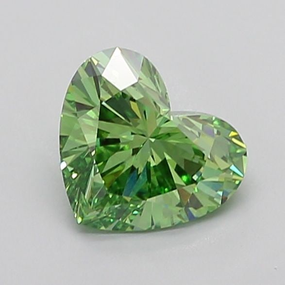 Loose Lab Diamond IGI Heart 1.51ct Fancy Vivid Green VS1: Loose Lab Diamond IGI Heart 1.51ct Fancy Vivid Green VS1 18K yellow gold charm bracelet by Van Cleef & Arpels, suitable for women, weighing 11.4g and measuring 19cm in length. In very good used condit