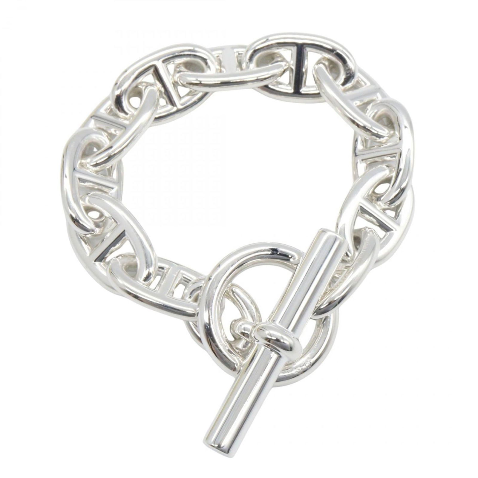 Hermes Silver 925 Charm Bracelet: Hermes Silver 925 Charm Bracelet Hermes charm bracelet made from 925 silver, suitable for both genders, measuring 16cm in length, and in like new condition. Item Specifics: Brand: Hermes Type: Charm B