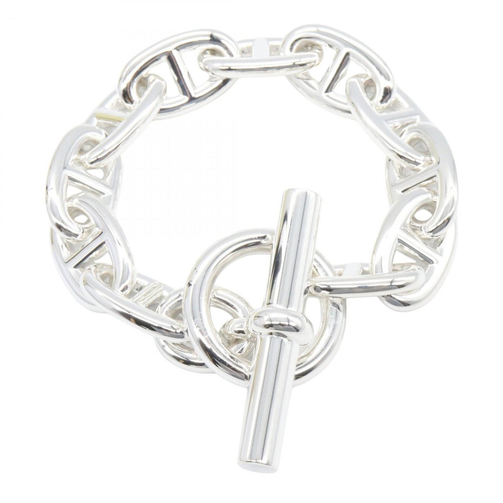 Hermes Silver 925 Charm Bracelet: Hermes Silver 925 Charm Bracelet Hermes Silver 925 Charm Bracelet, 16.5cm in length, made of Silver 925, in used condition (like new) with hardly any traces of usage. Item Specifics: Brand: Hermes Typ