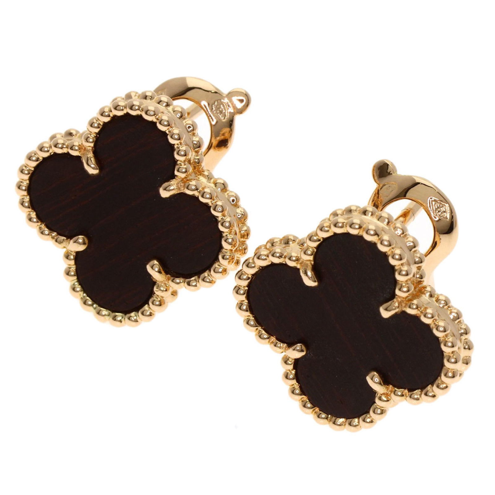 Pink Gold (18K) Van Cleef & Arpels Stud Earrings: Pink Gold (18K) Van Cleef & Arpels Stud Earrings Van Cleef & Arpels stud earrings for women made of 18K pink gold, size 14.80mm x 14.80mm x 4.30mm, in very good used condition with minor traces of usa