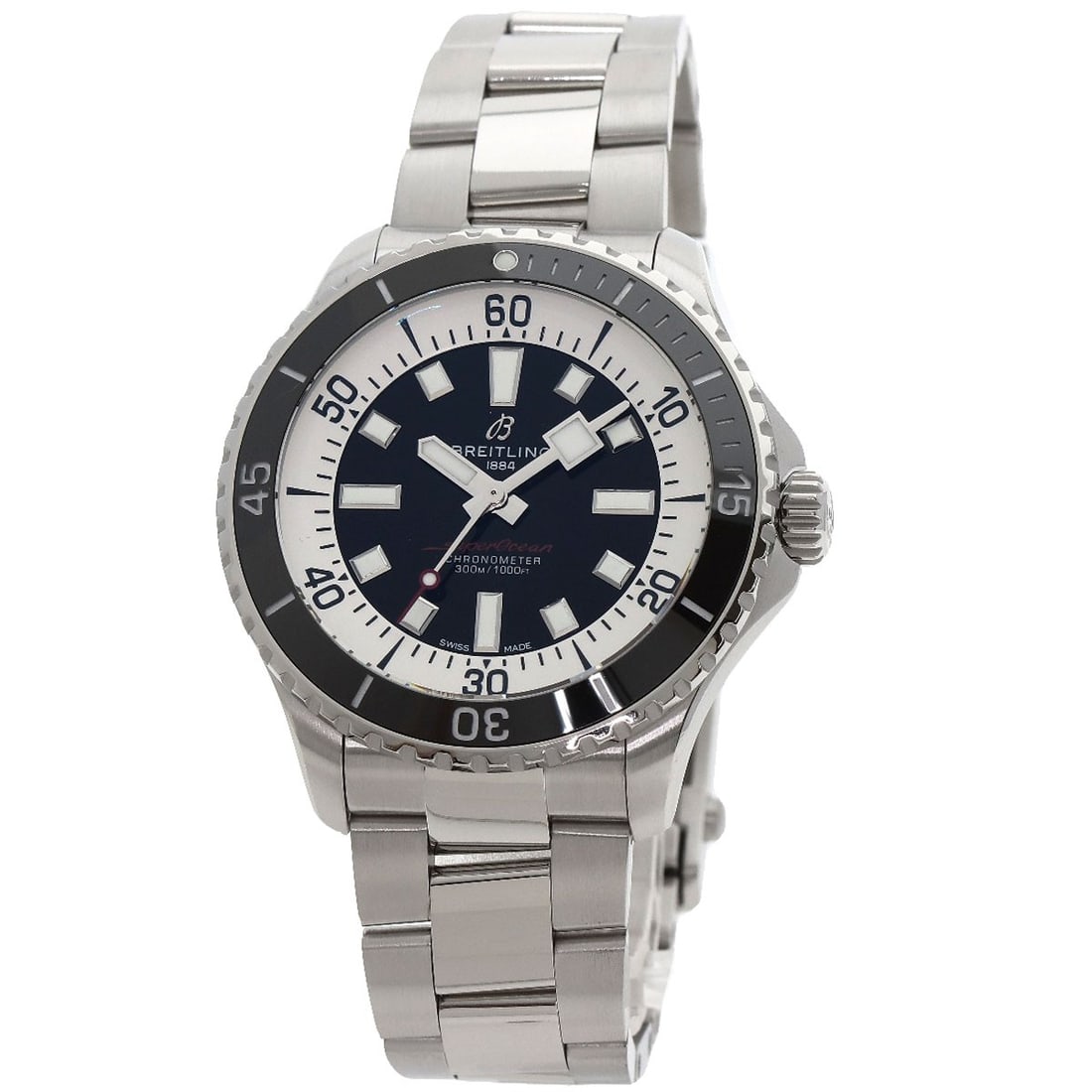 Stainless BREITLING Super Ocean Automatic 44 Watches A17376 Stainless Steel/: Stainless BREITLING Super Ocean Automatic 44 Watches A17376 Stainless Steel/ The BREITLING Super Ocean Automatic 44 A17376 is a stainless steel wristwatch featuring an analog display and mechanical au