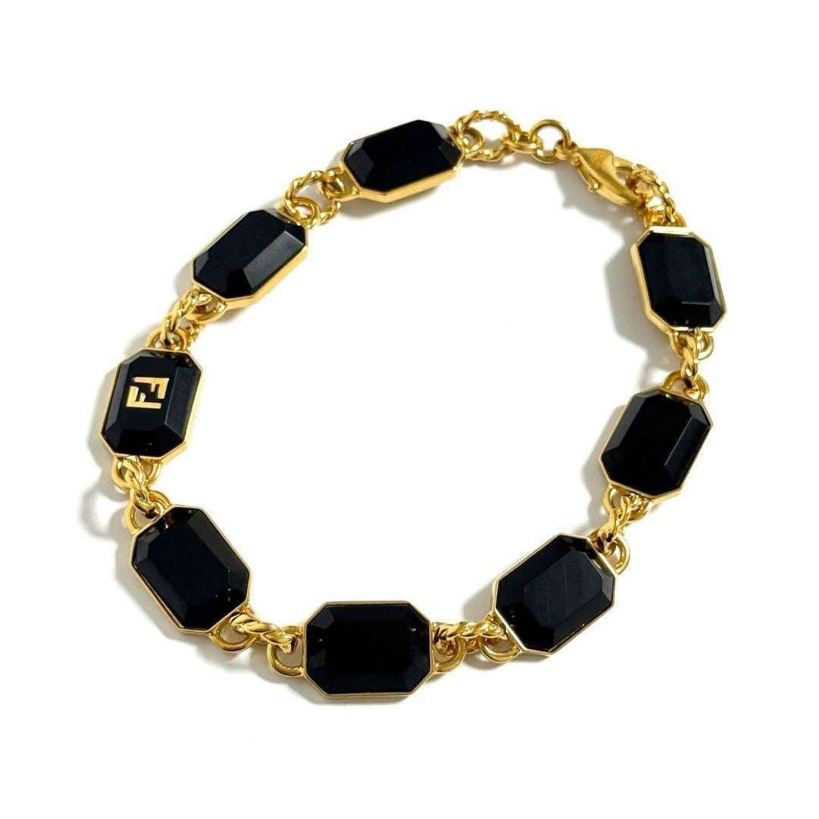 Fendi Metal Charm Bracelet: Fendi Metal Charm Bracelet Fendi metal charm bracelet, 22cm (8.66'') in length, in like new condition, suitable for both men and women. Item Specifics: Brand: Fendi Type: Charm Bracelet Gender: Men,Wo