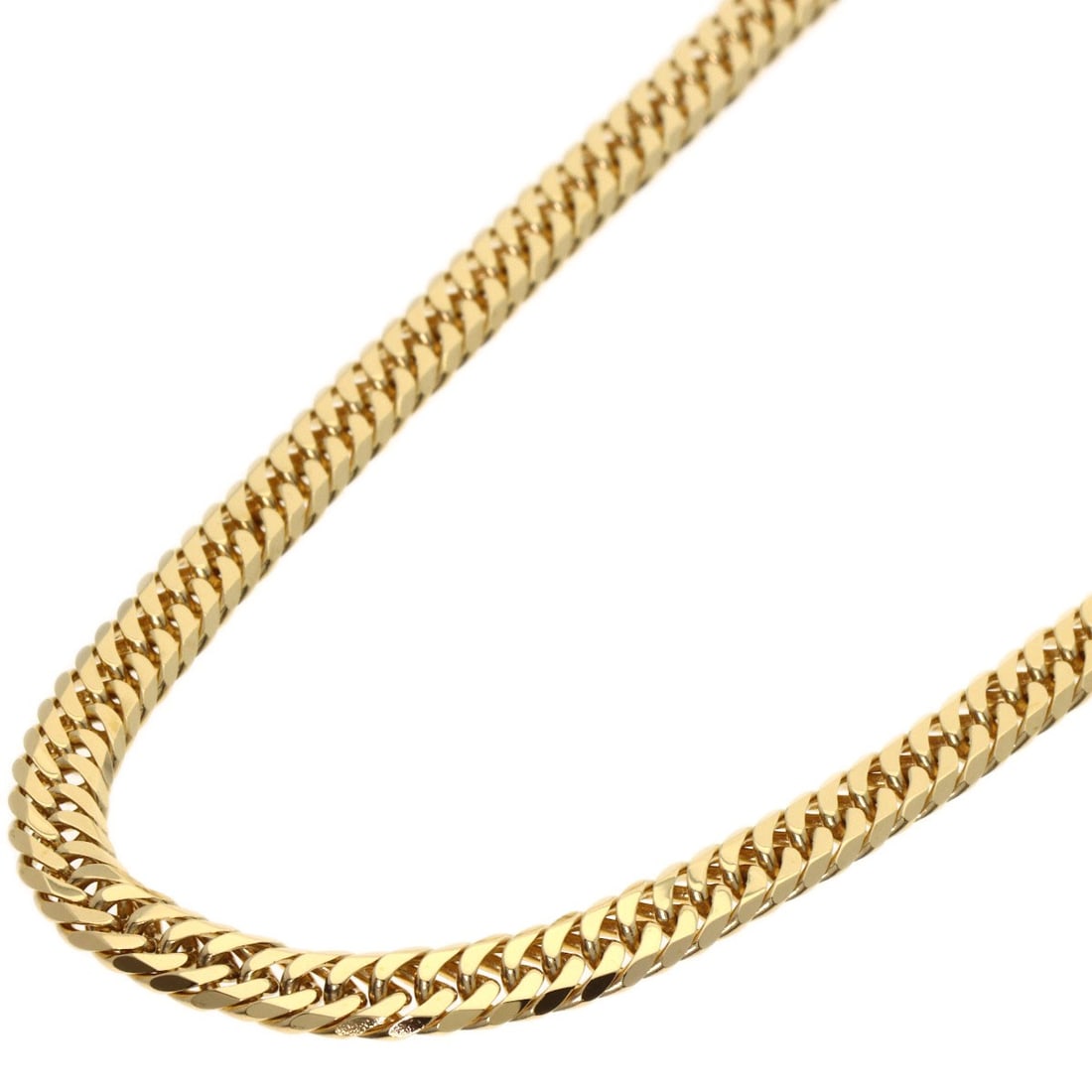 K18 Yellow Gold Curb Chain Kihei 6-sided W Necklace 20.2g: K18 Yellow Gold Curb Chain Kihei 6-sided W Necklace 20.2g Loose lab-grown diamond weighing 1.51ct, IGI certified with a cushion brilliant cut, color E, clarity VS1, and excellent polish and symmetry.