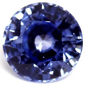 Loose Sapphire Gemstone 1.14ct Blue - Round: Loose Sapphire Gemstone 1.14ct Blue - Round Van Cleef & Arpels necklace made of 18K white gold featuring a mother of pearl pendant, 37cm to 42cm in circumference, in very good used condition. Item Spe