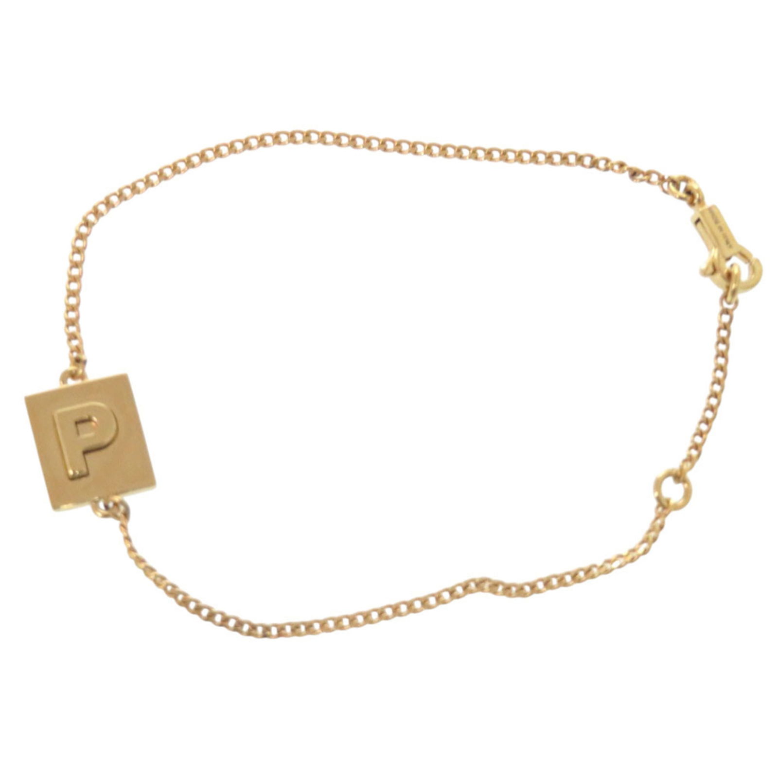 Plating Celine Charm Bracelet Gold: Plating Celine Charm Bracelet Gold Celine Charm Bracelet in gold plating, measuring 16.7cm to 14.7cm, suitable for both men and women. The item is used (like new) with minimal signs of wear. Item Spec