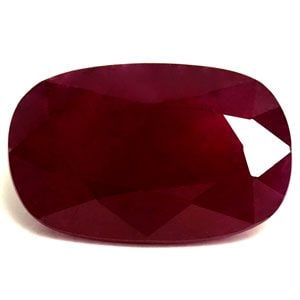 Loose Ruby Gemstone 4.18ct GIA Cushion SI Red (1 of 1)