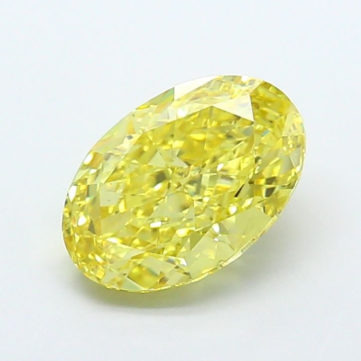 Loose Lab Diamond IGI Oval 4.0ct Fancy Intense Yellow VS2: Loose Lab Diamond IGI Oval 4.0ct Fancy Intense Yellow VS2 Loose lab-grown diamond, 4.0ct, oval shape, Fancy Intense Yellow, clarity VS2, with IGI certification. Measurements are 11.96 x 7.95 x 5.21