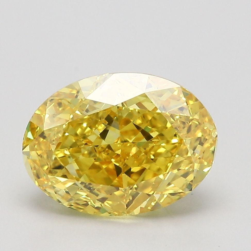 Loose Lab Diamond IGI Oval 1.57ct Fancy Vivid Yellow VVS2: Loose Lab Diamond IGI Oval 1.57ct Fancy Vivid Yellow VVS2 Loose Lab Diamond IGI Oval 1.57ct Fancy Vivid Yellow VVS2, lab-grown with VVS2 clarity and excellent polish, certified by IGI. Item