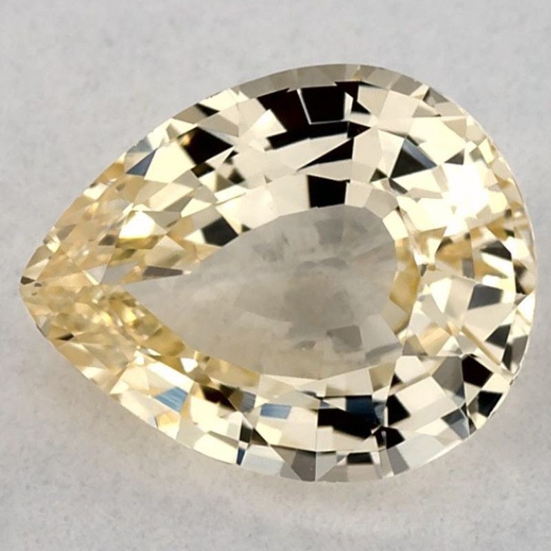 Loose Sapphire Gemstone 1.09ct Yellow EC: Loose Sapphire Gemstone 1.09ct Yellow EC Loose 1.09ct yellow sapphire gemstone, faceted with excellent clarity and heated treatment. Measurements are 7.36L x 5.9W, with no certification. Item