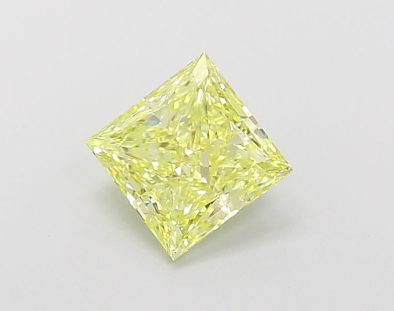 Loose Lab Diamond IGI Princess 1.19ct Fancy Intense Yellow VVS2: Loose Lab Diamond IGI Princess 1.19ct Fancy Intense Yellow VVS2 The Loose Lab Diamond weighs 1.19ct with a Fancy Intense Yellow color and VVS2 clarity, featuring excellent polish and symmetry,