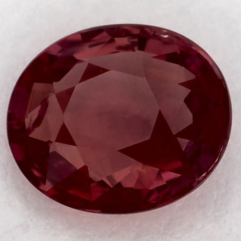 Loose Ruby Gemstone 1.92ct EC - Oval: Loose Ruby Gemstone 1.92ct EC - Oval Loose ruby gemstone weighing 1.92ct, faceted with red color and EC clarity, treated by heating; measures 8.04L x 6.92W with no certification. Item Specifics: Type: