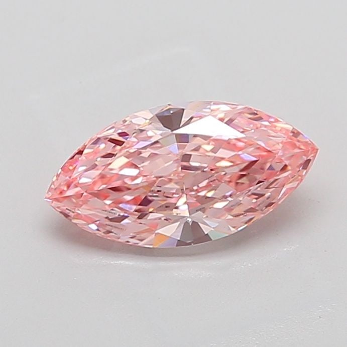 Loose Lab Diamond 2.21ct Fancy Vivid Pink VVS2 - IGI Marquise: Loose Lab Diamond 2.21ct Fancy Vivid Pink VVS2 - IGI Marquise Loose lab-grown diamond weighing 2.21ct, marquise cut, fancy vivid pink color, VVS2 clarity, IGI certified; measures 12.61L x 6.52W x