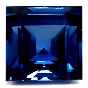 Loose Sapphire Gemstone GIA Square 3.9ct Blue EC: Loose Sapphire Gemstone GIA Square 3.9ct Blue EC This GIA-certified loose sapphire gemstone weighs 3.9 carats, has an intense blue color, faceted cut, and measures 8.12L x 8.1W, with no treatments app