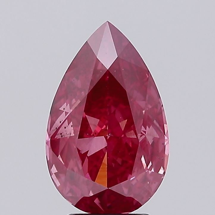 Loose Lab Diamond 4.12ct Fancy Vivid Pink VS2 - IGI Pear: Loose Lab Diamond 4.12ct Fancy Vivid Pink VS2 - IGI Pear Loose lab-grown diamond of 4.12ct, with a fancy vivid pink color and VS2 clarity, IGI certified. It measures 13.5L x 8.53W x 5.21H mm. Item Spe