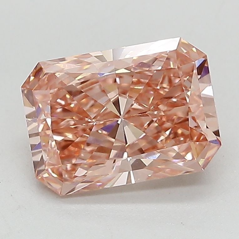 Loose Lab Diamond 2.08ct IGI Radiant Fancy Vivid Pink VS1: Loose Lab Diamond 2.08ct IGI Radiant Fancy Vivid Pink VS1 Loose lab-grown diamond of 2.08ct, with a fancy vivid pink color, VS1 clarity, and IGI certification. Measurements are 8.9L x 6.4W x 4.24H