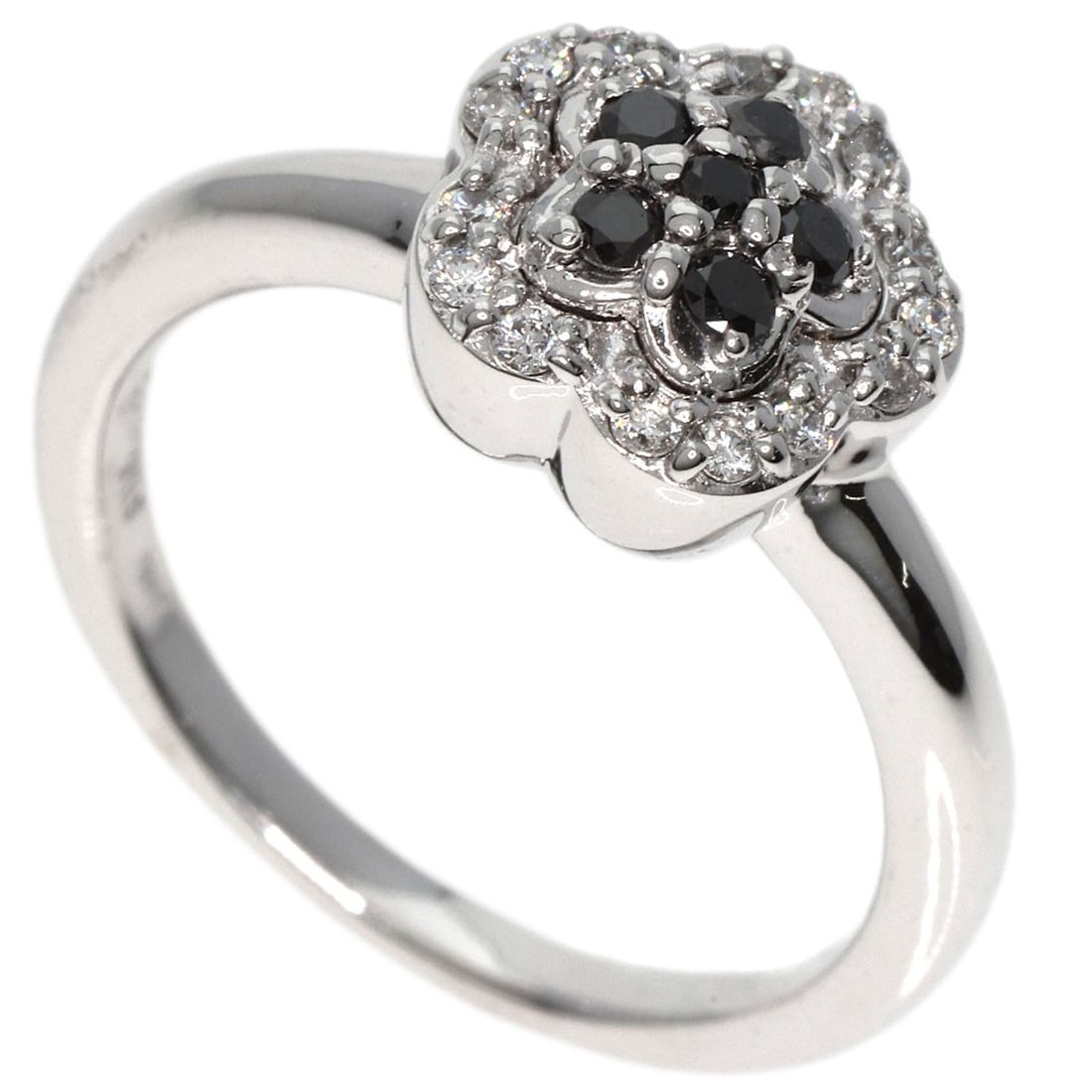 Ponte Vecchio Flower Ring K18 White Gold with Diamond: Ponte Vecchio Flower Ring K18 White Gold with Diamond Loose ruby gemstone, 1.6 ct, red color with MI clarity, heated treatment, faceted cut, measuring 8.15 x 6.21 mm, certified by GSI. Item