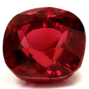 Loose Ruby Gemstone 1.3ct Red SI - GIA Cushion (1 of 1)