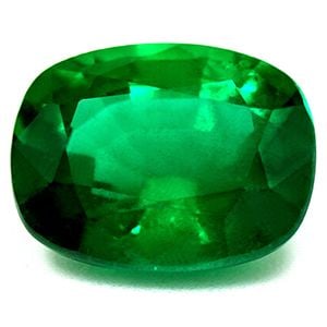 Loose Emerald Gemstone GIA Cushion 3.43ct Green SI: Loose Emerald Gemstone GIA Cushion 3.43ct Green SI Loose emerald gemstone, GIA certified, weighs 3.43ct, with a faceted cut and intense green color, clarity SI, and has been treated with oil. Item Spe
